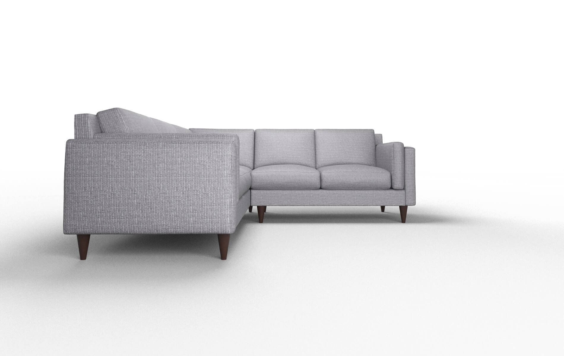 Helsinki Insight Denim Sectional espresso legs 2