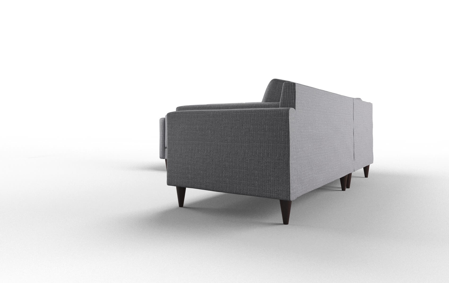 Helsinki Insight Denim Sectional espresso legs 4