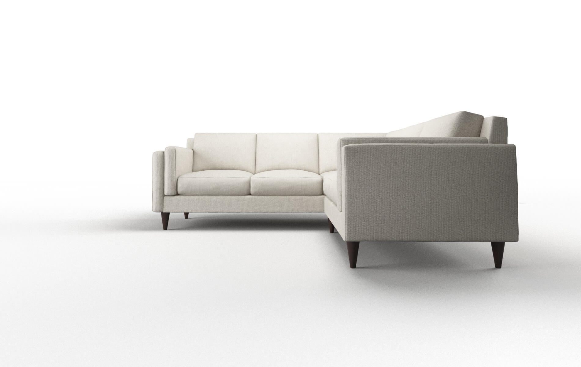 Helsinki Insight Dove Sectional espresso legs 5