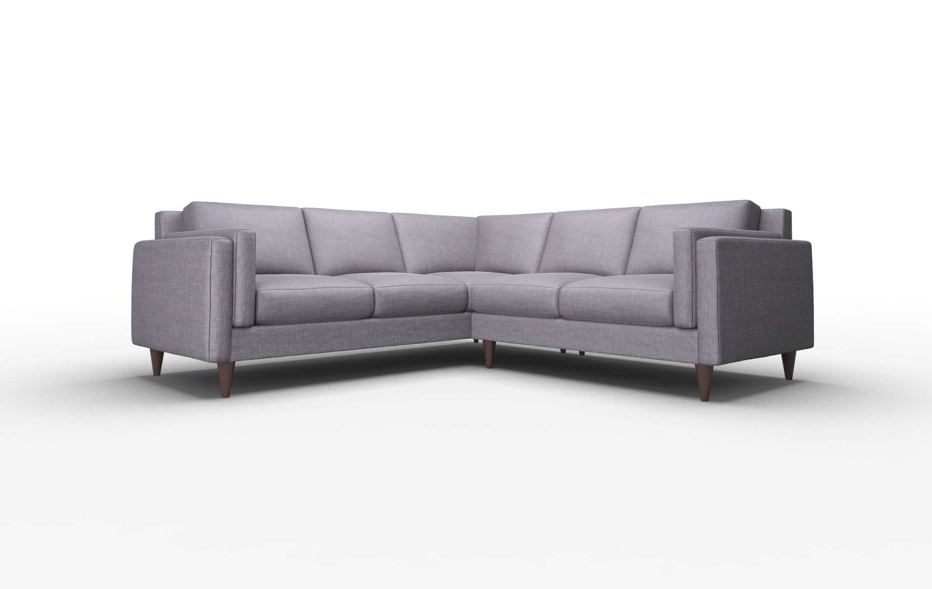 Helsinki Keylargo Grape Sectional espresso legs 1