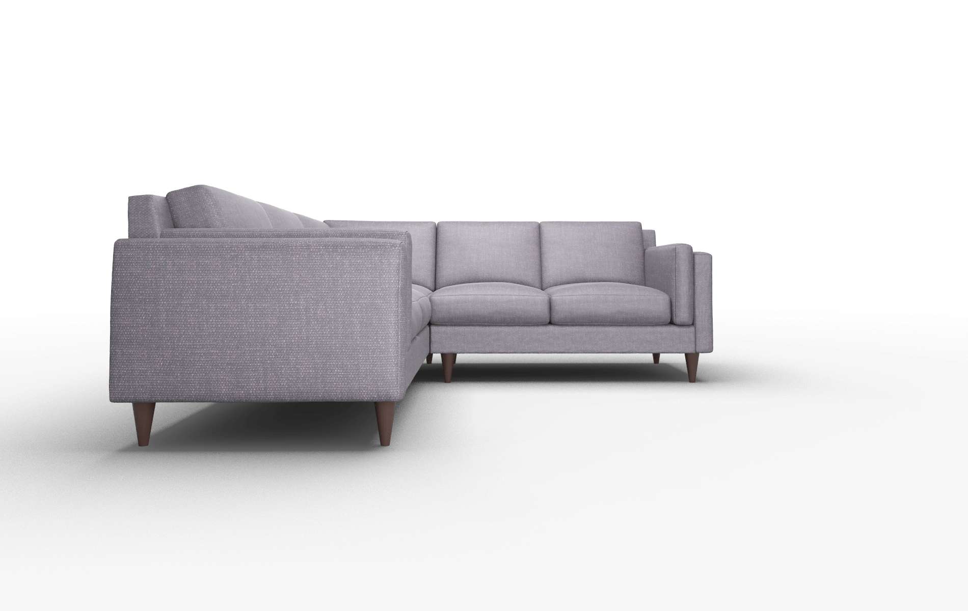 Helsinki Keylargo Grape Sectional espresso legs 2