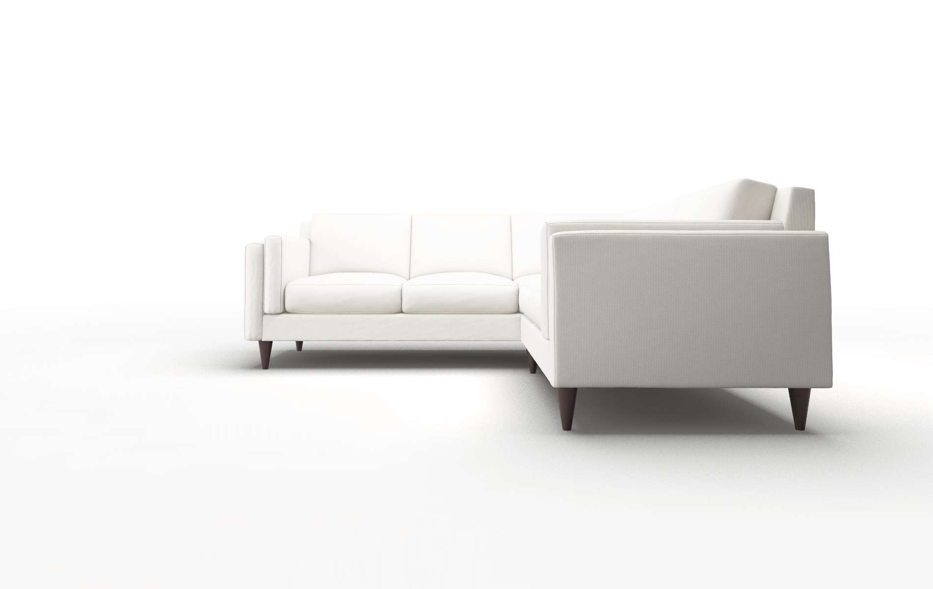Helsinki Keylargo Oatmeal Sectional espresso legs 5