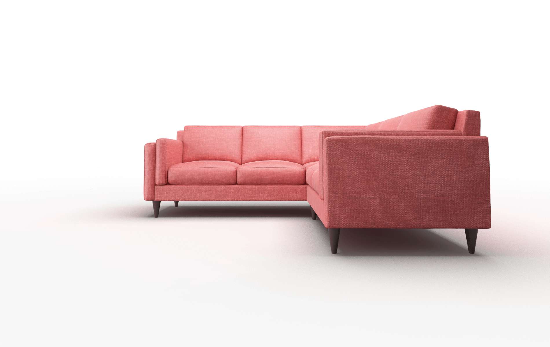 Helsinki Keylargo Ruby Sectional espresso legs 5