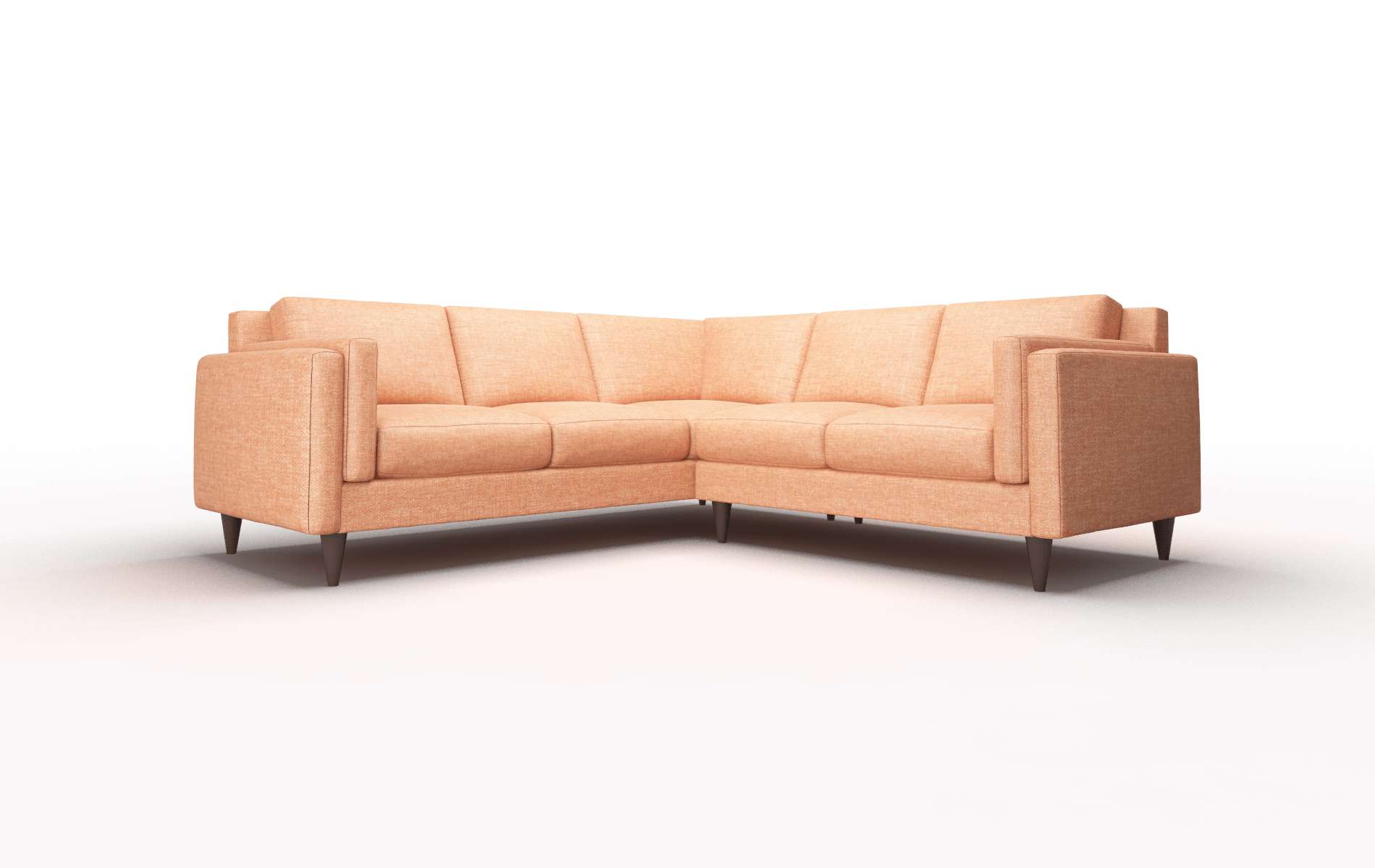 Helsinki Keylargo terracotta Sectional Espresso Legs  1