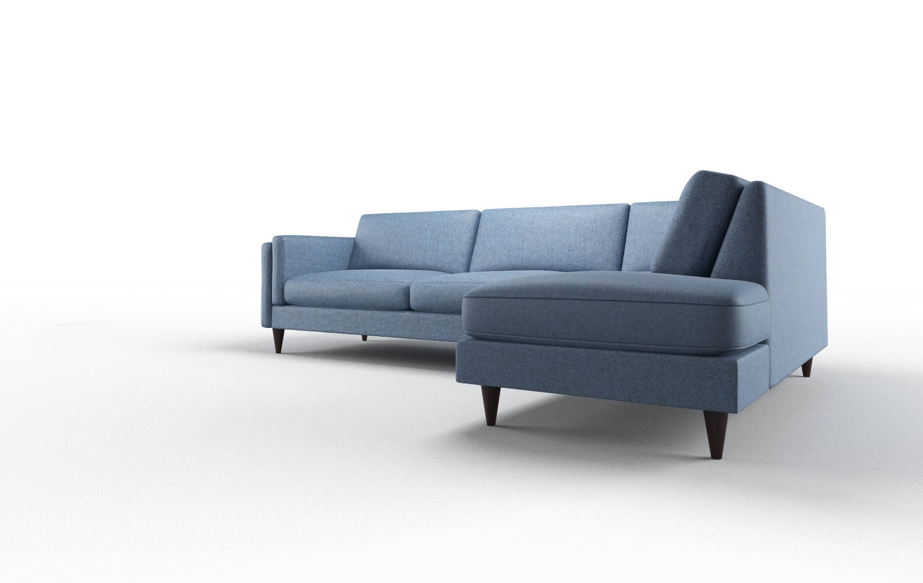 Helsinki Leslie Indigo Panel espresso legs 4