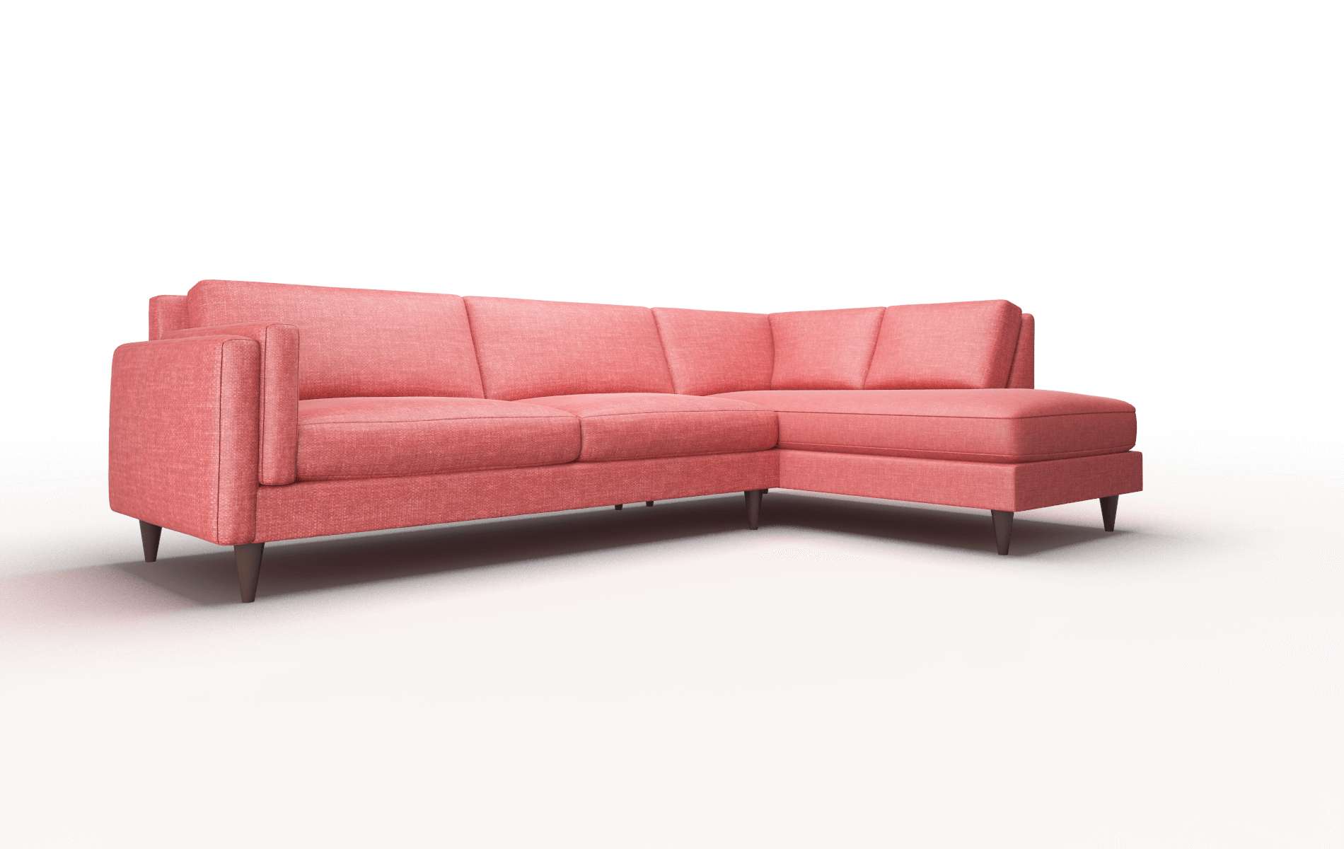 Helsinki Leslie Poppy Panel espresso legs 2