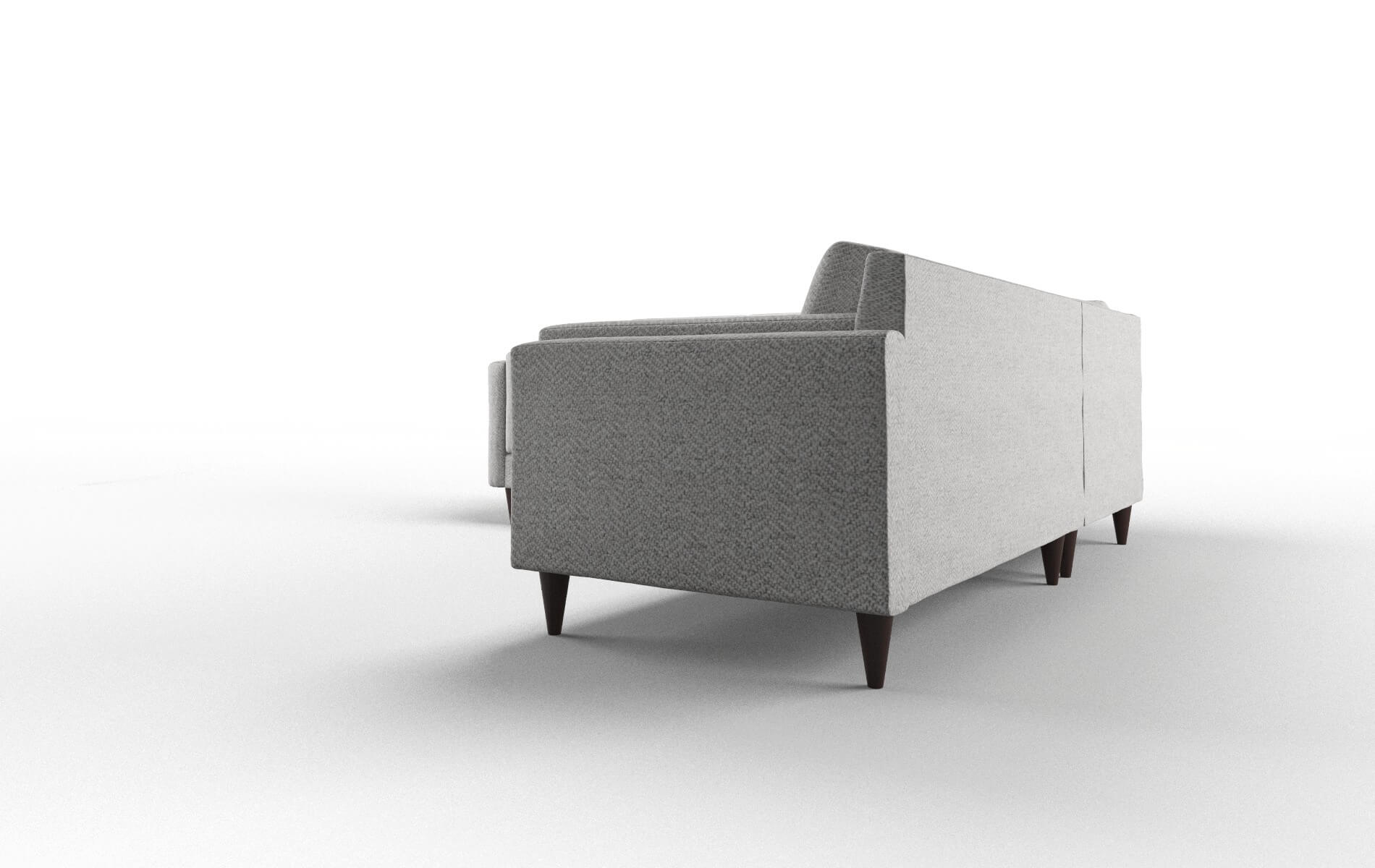 Helsinki Malibu Dove Sectional espresso legs 4