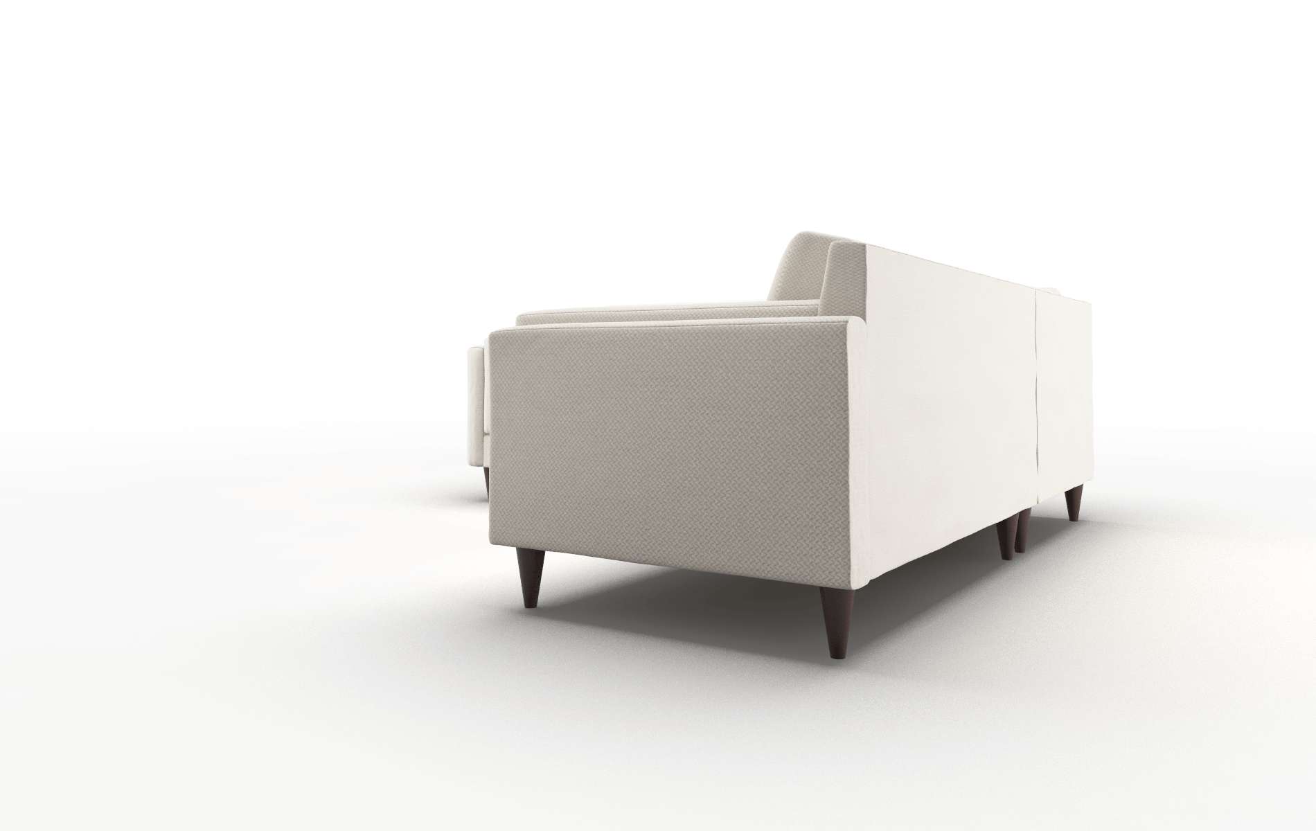 Helsinki Malibu Linen Sectional espresso legs 4