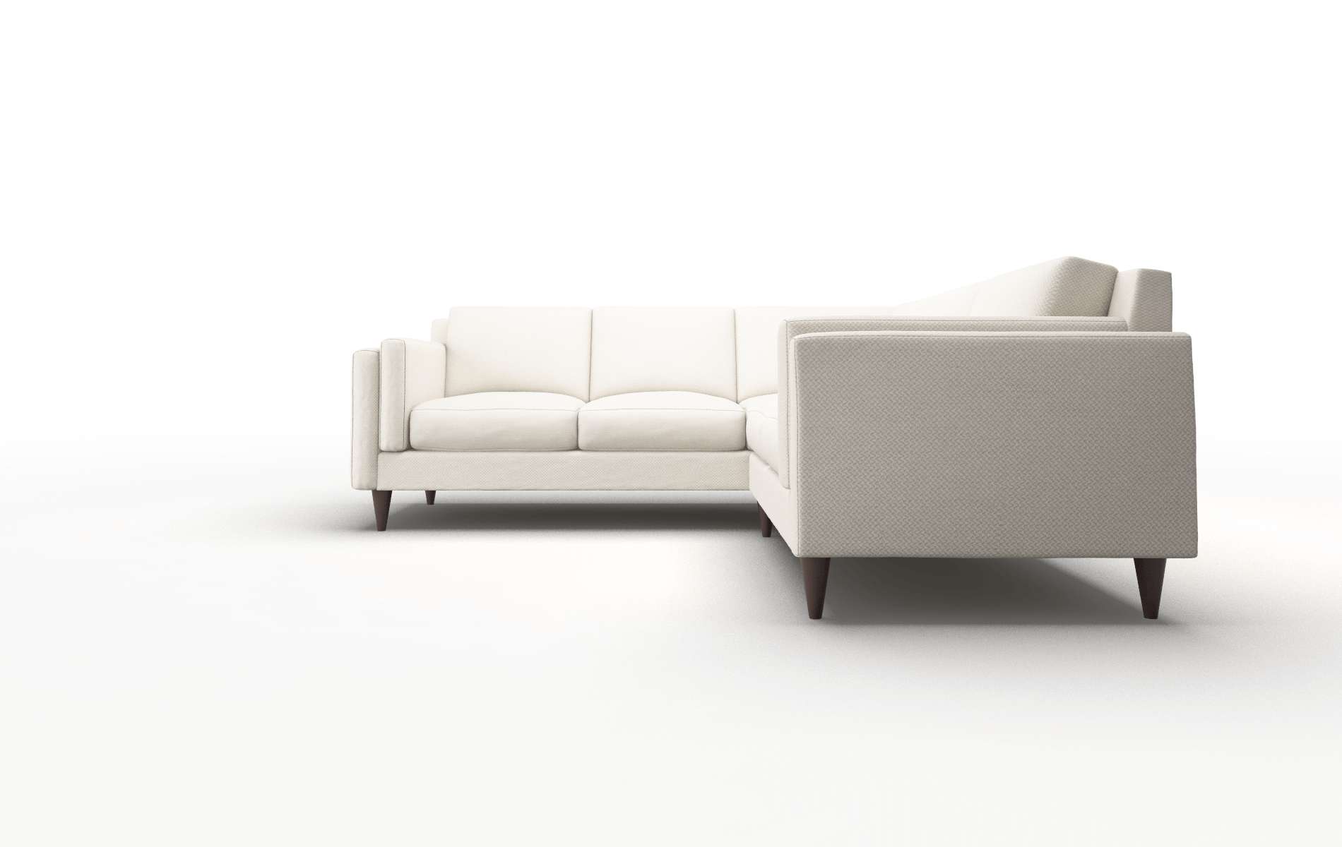 Helsinki Malibu Linen Sectional espresso legs 5