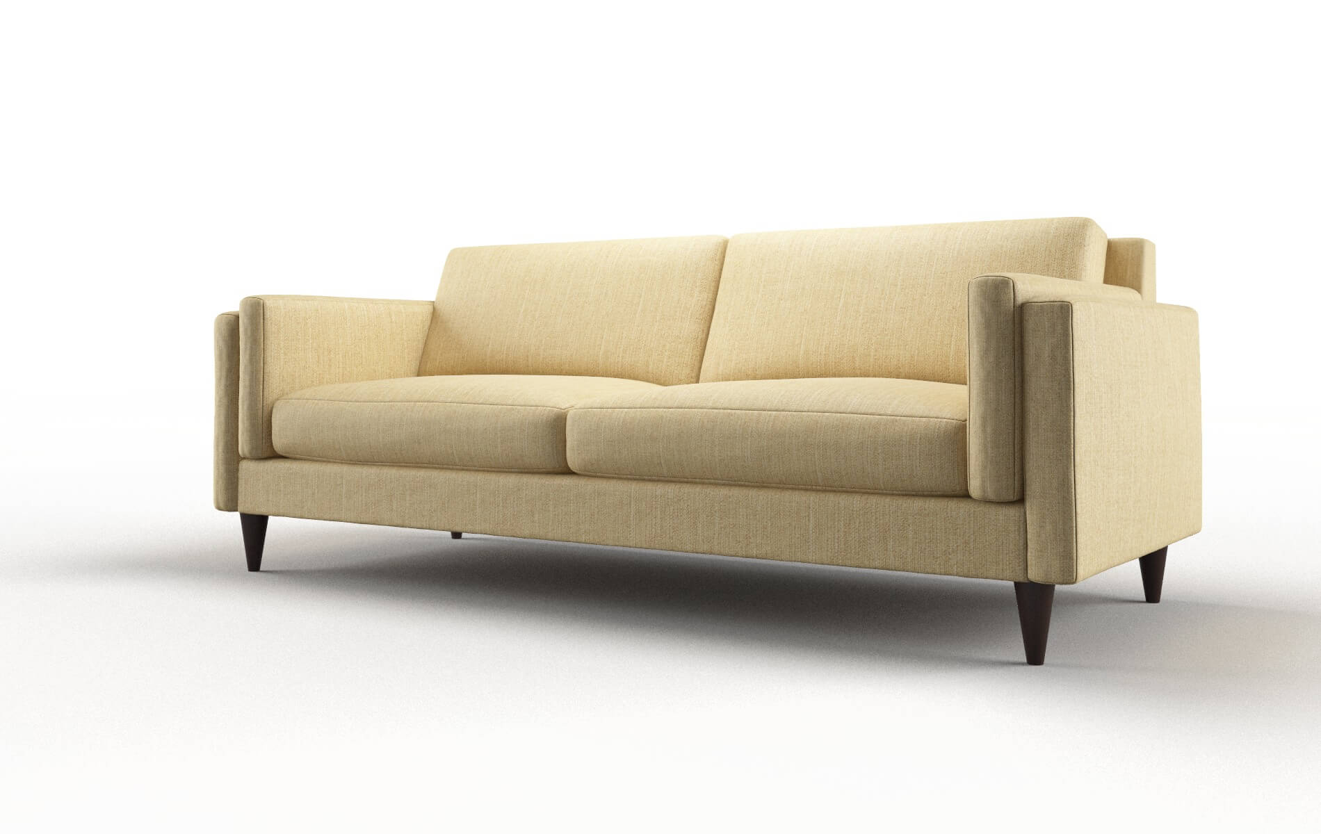 Helsinki Malibu Maize Sofa espresso legs 4