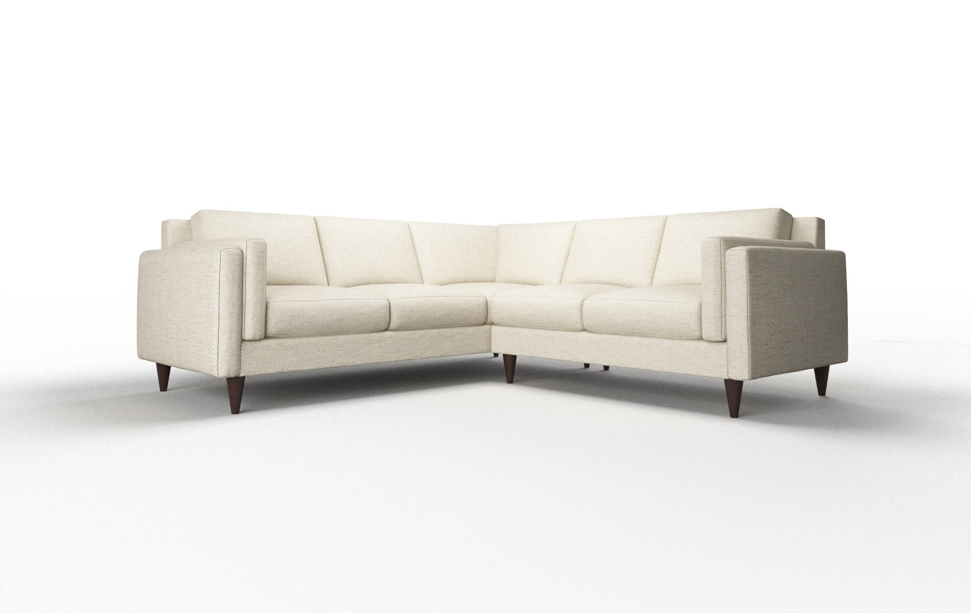 Helsinki Malibu Sand Sectional espresso legs 1