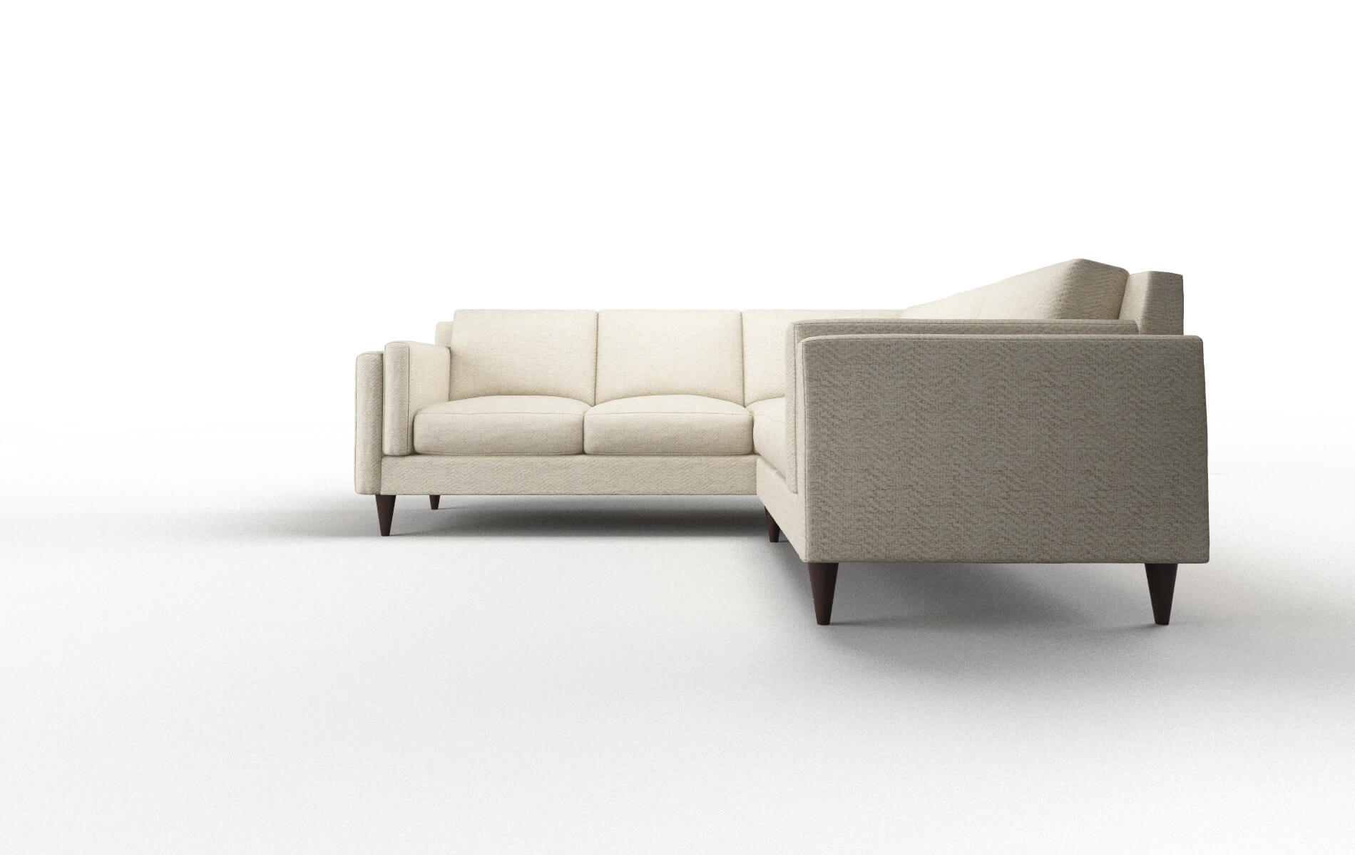 Helsinki Malibu Sand Sectional espresso legs 5