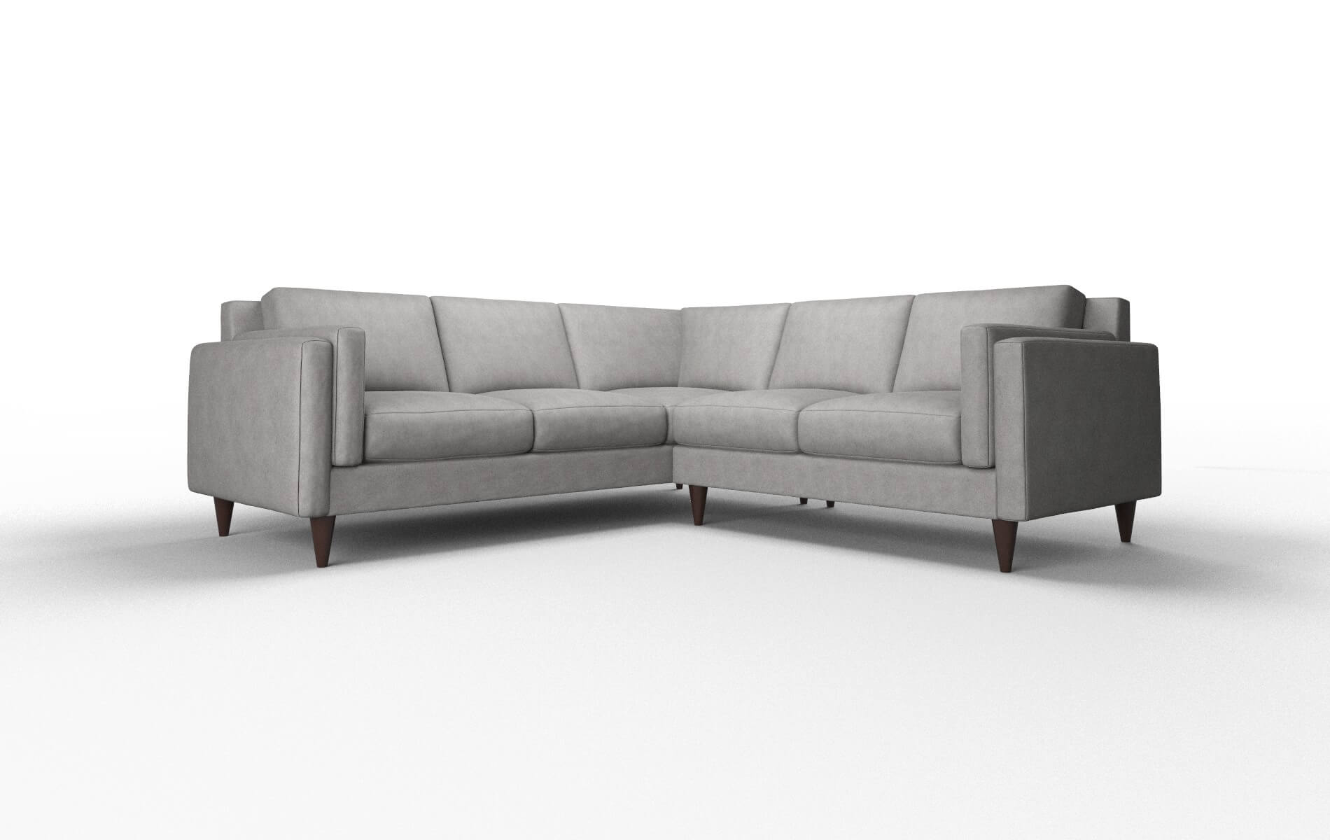 Helsinki Noble Smoke Sectional espresso legs 1