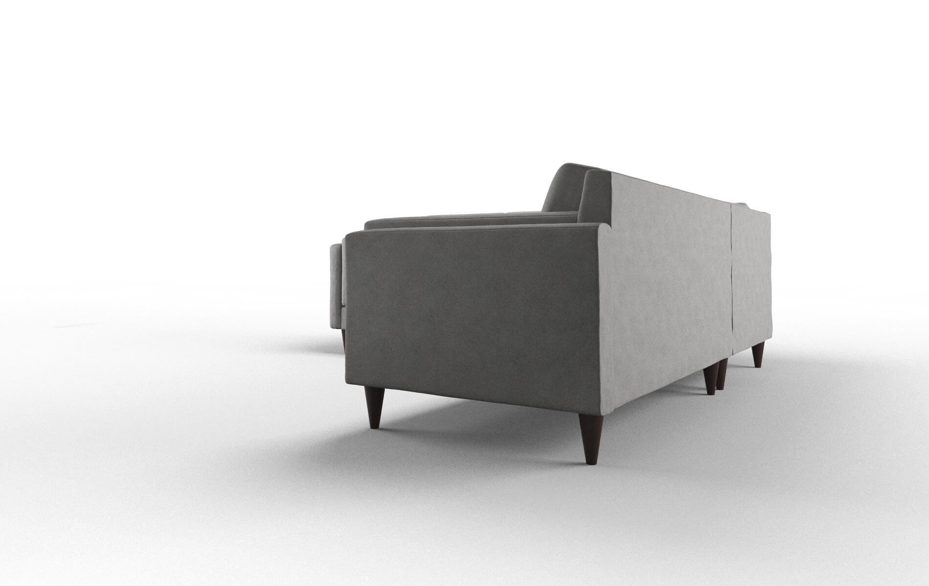 Helsinki Noble Smoke Sectional espresso legs 4