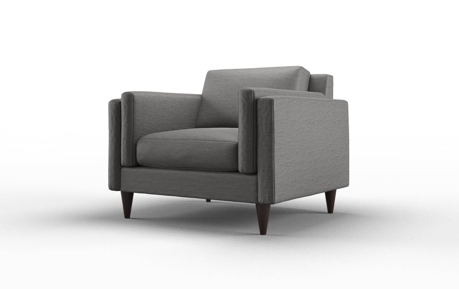 Helsinki Oscar Charcoal Chair espresso legs 4