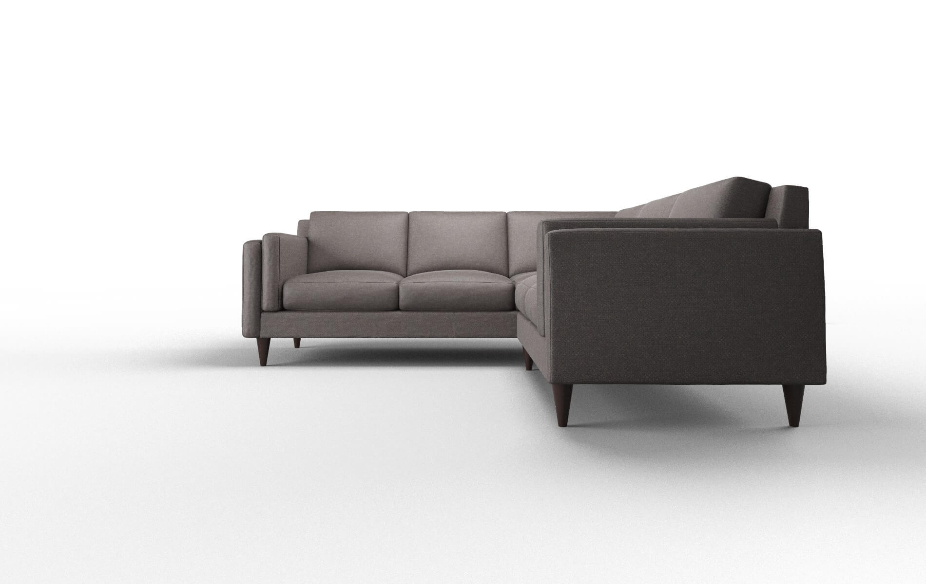 Helsinki Oscar Chocolate Sectional espresso legs 5