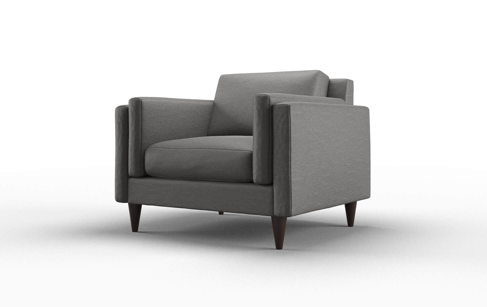 Helsinki Oscar Grey Chair espresso legs 4