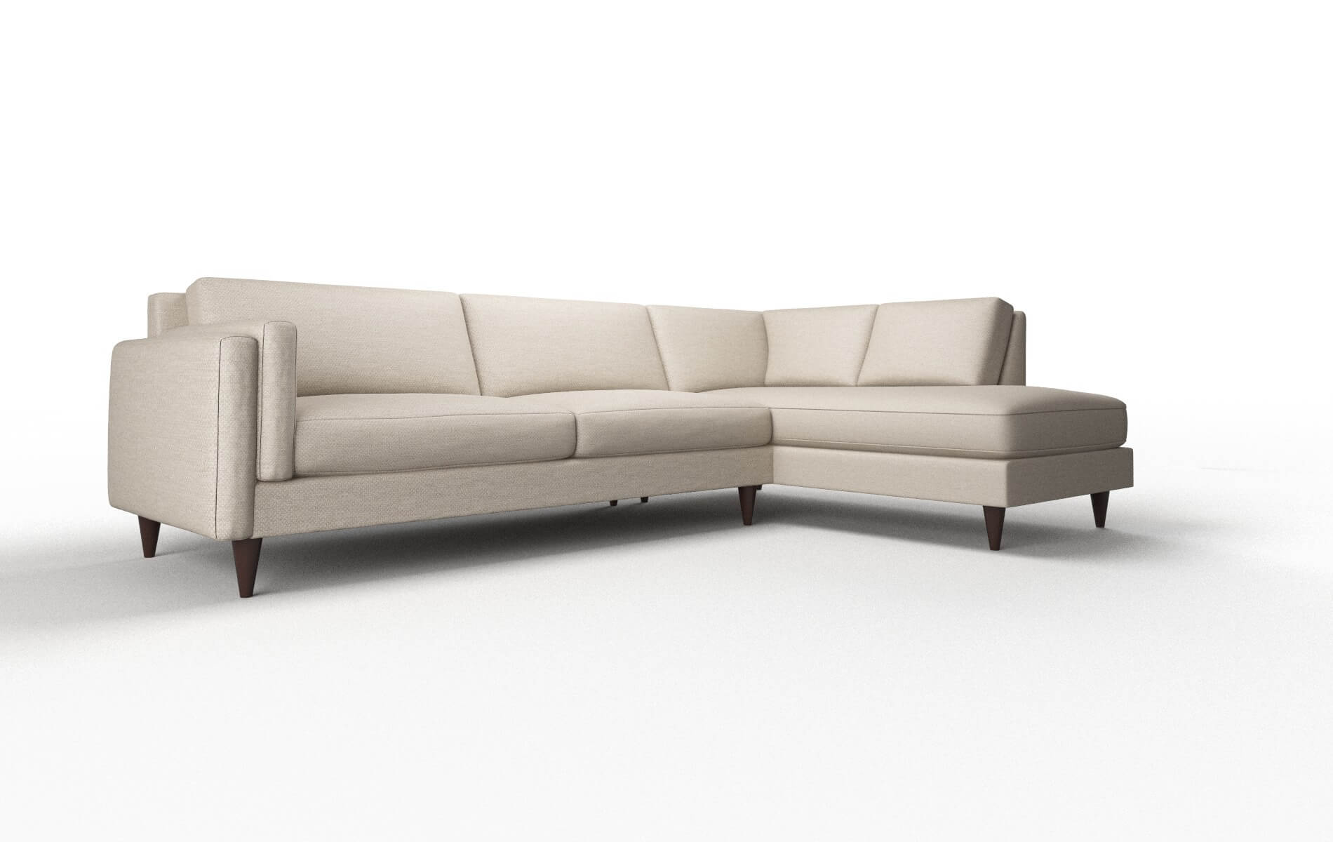 Helsinki Oscar Linen Panel espresso legs 2