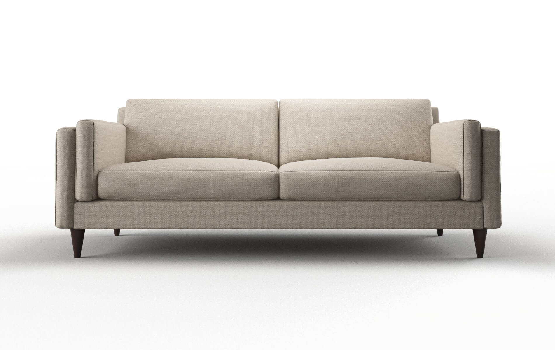 Helsinki Oscar Linen Sofa espresso legs 1