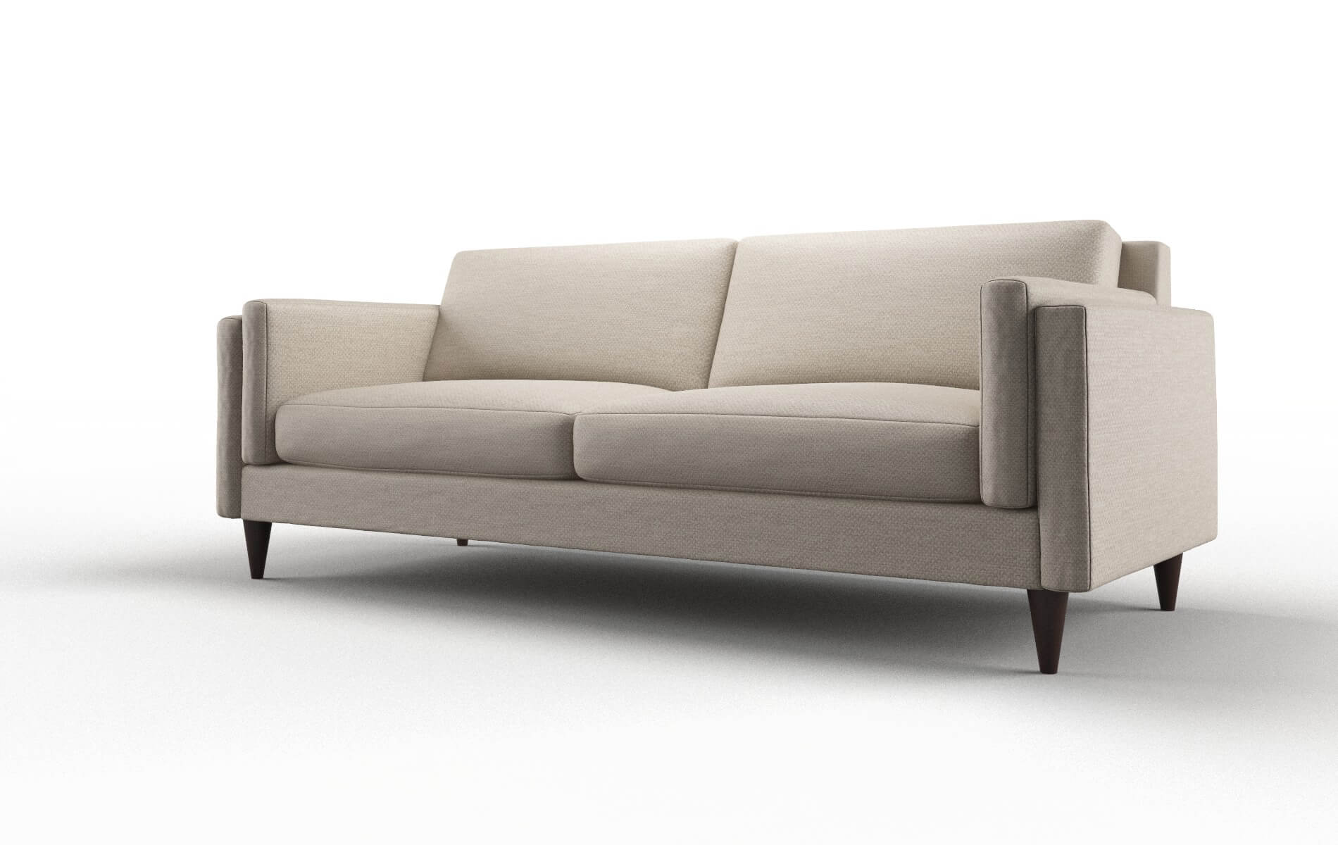 Helsinki Oscar Linen Sofa espresso legs 4