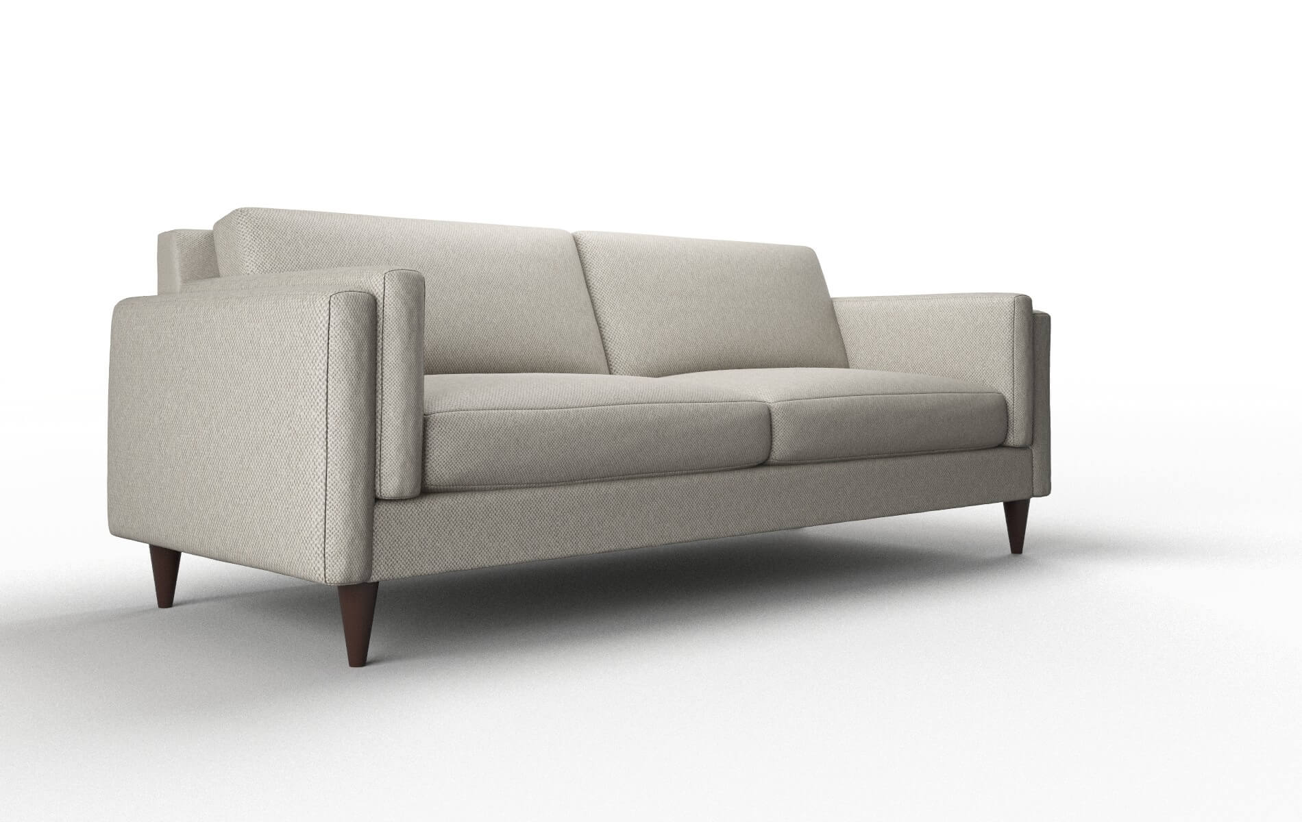 Helsinki Oscar Silver Sofa espresso legs 2