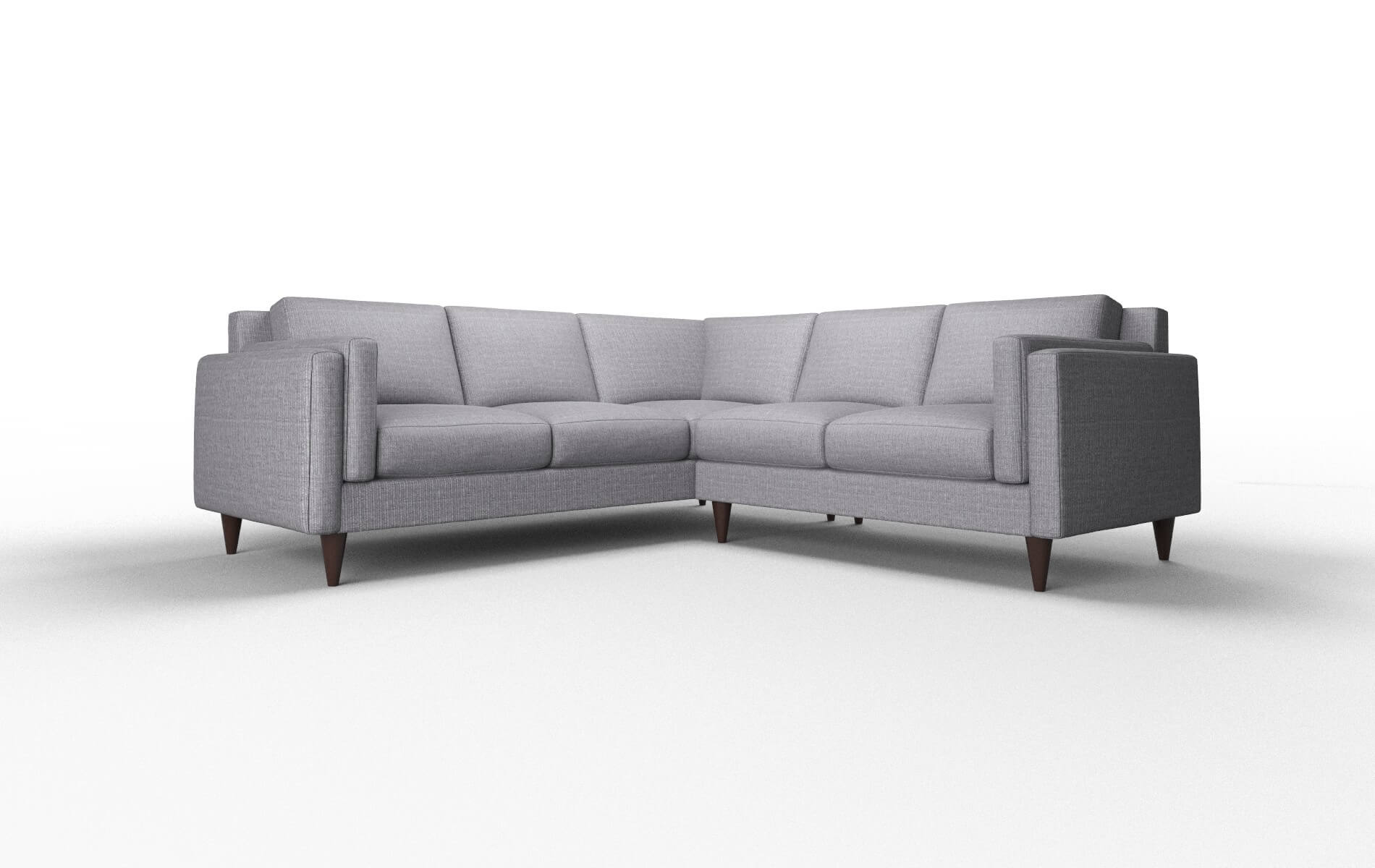 Helsinki Parker Ash Sectional espresso legs 1