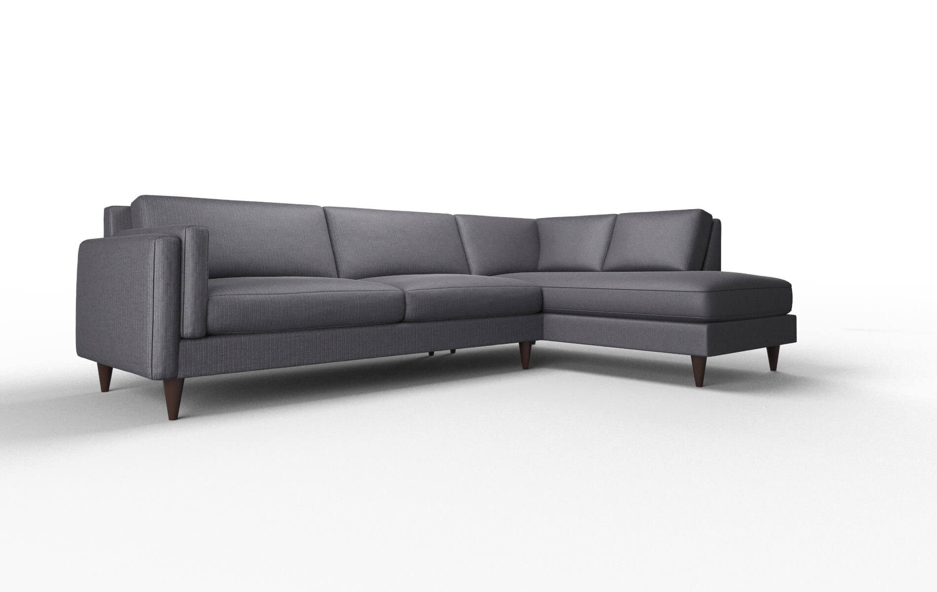 Helsinki Parker Charcoal Panel espresso legs 2