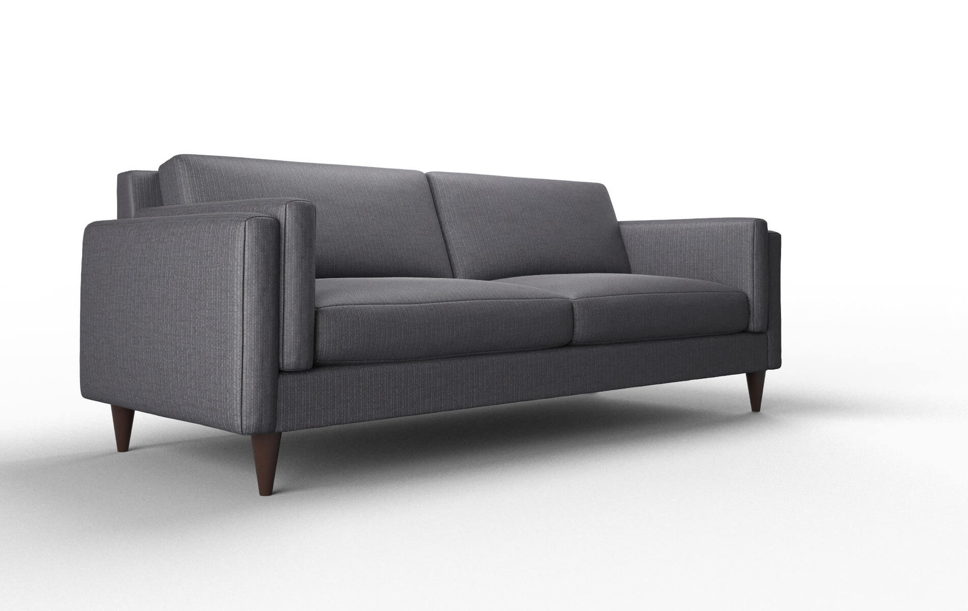 Helsinki Parker Charcoal Sofa espresso legs 2