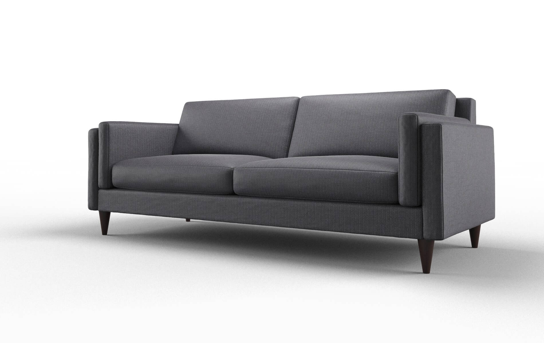 Helsinki Parker Charcoal Sofa espresso legs 4