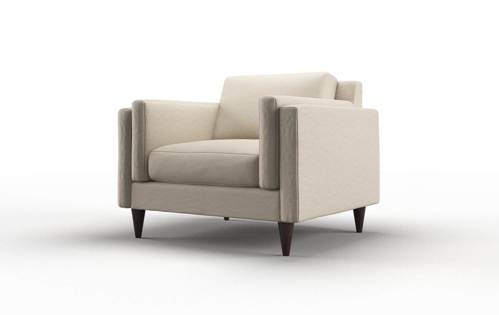 Helsinki Parker Linen Chair espresso legs 4