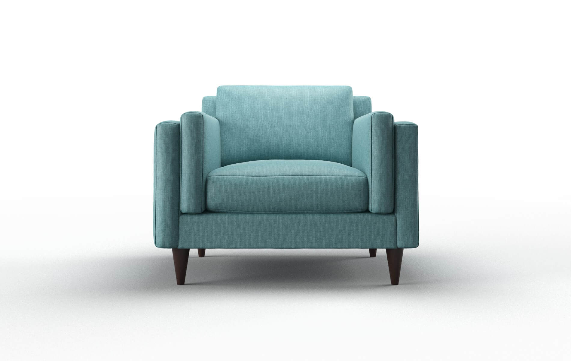 Helsinki Parker Turquoise Chair espresso legs 1