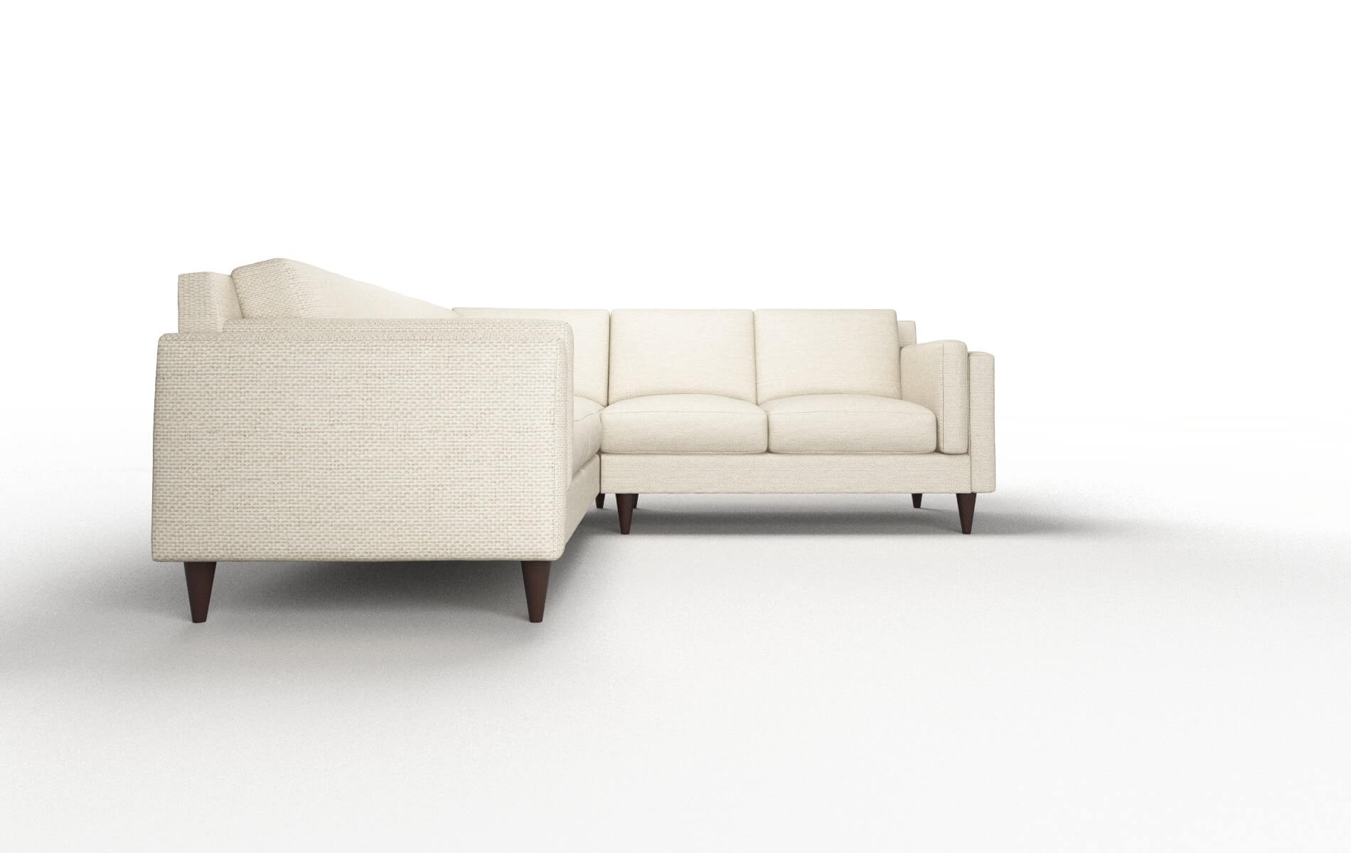 Helsinki Phoenix Birch Sectional espresso legs 2