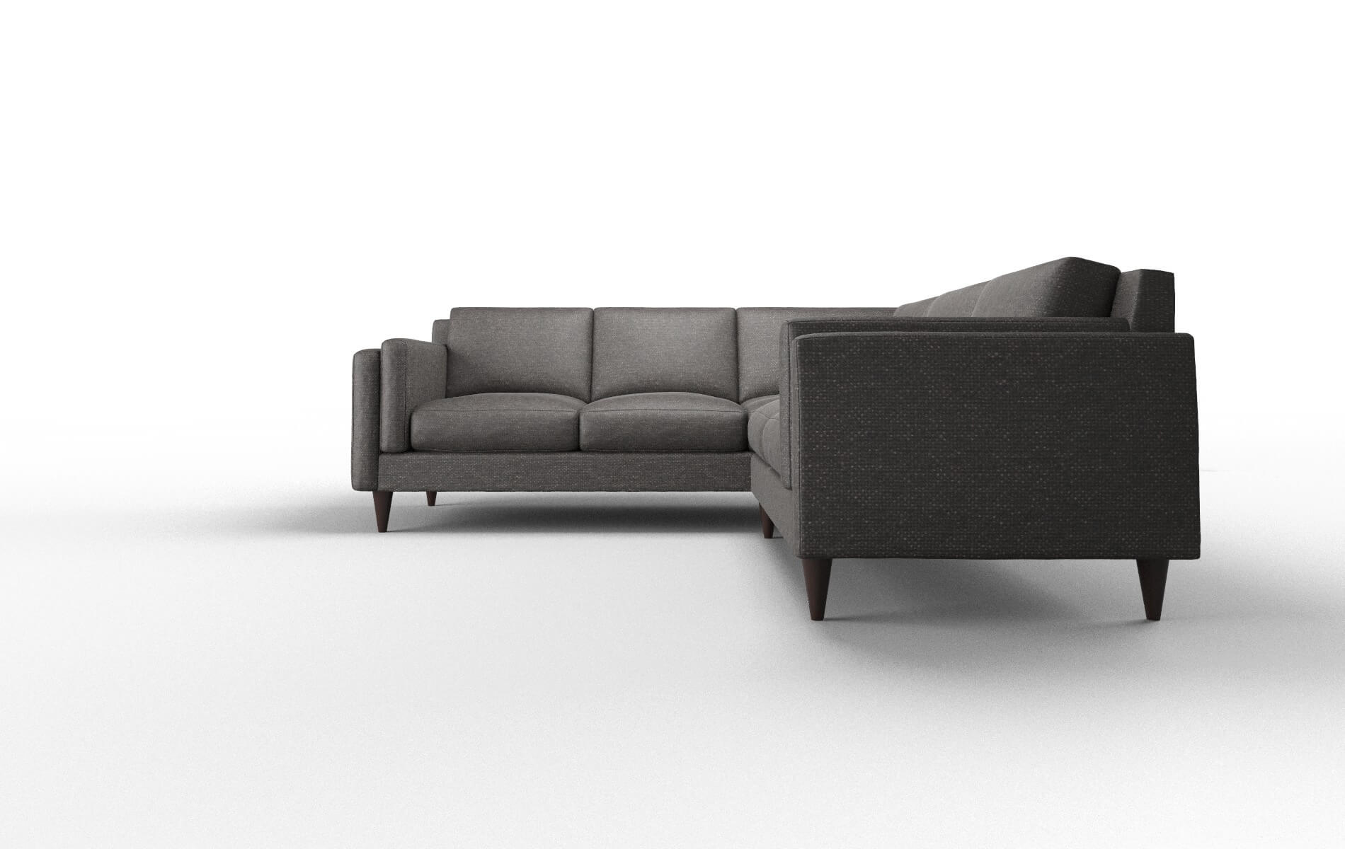 Helsinki Phoenix Chocolate Sectional espresso legs 5