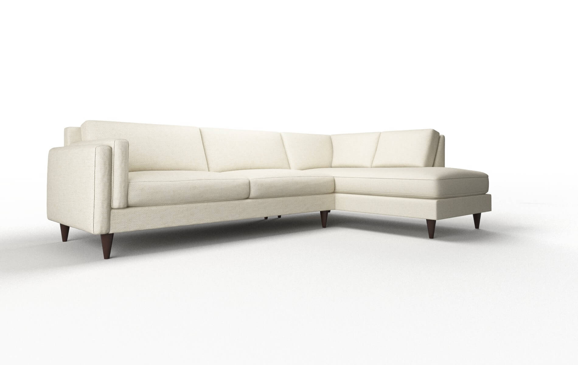 Helsinki Phoenix Ivory Panel espresso legs 2