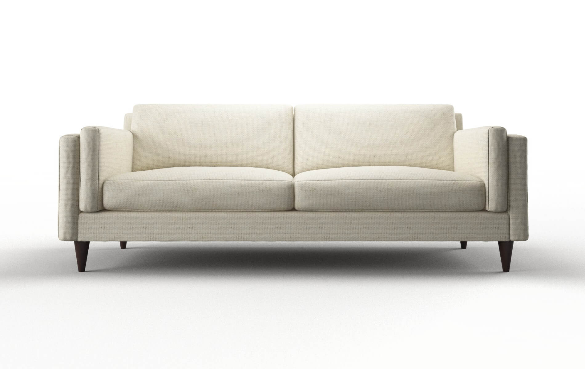 Helsinki Phoenix Ivory Sofa espresso legs 1