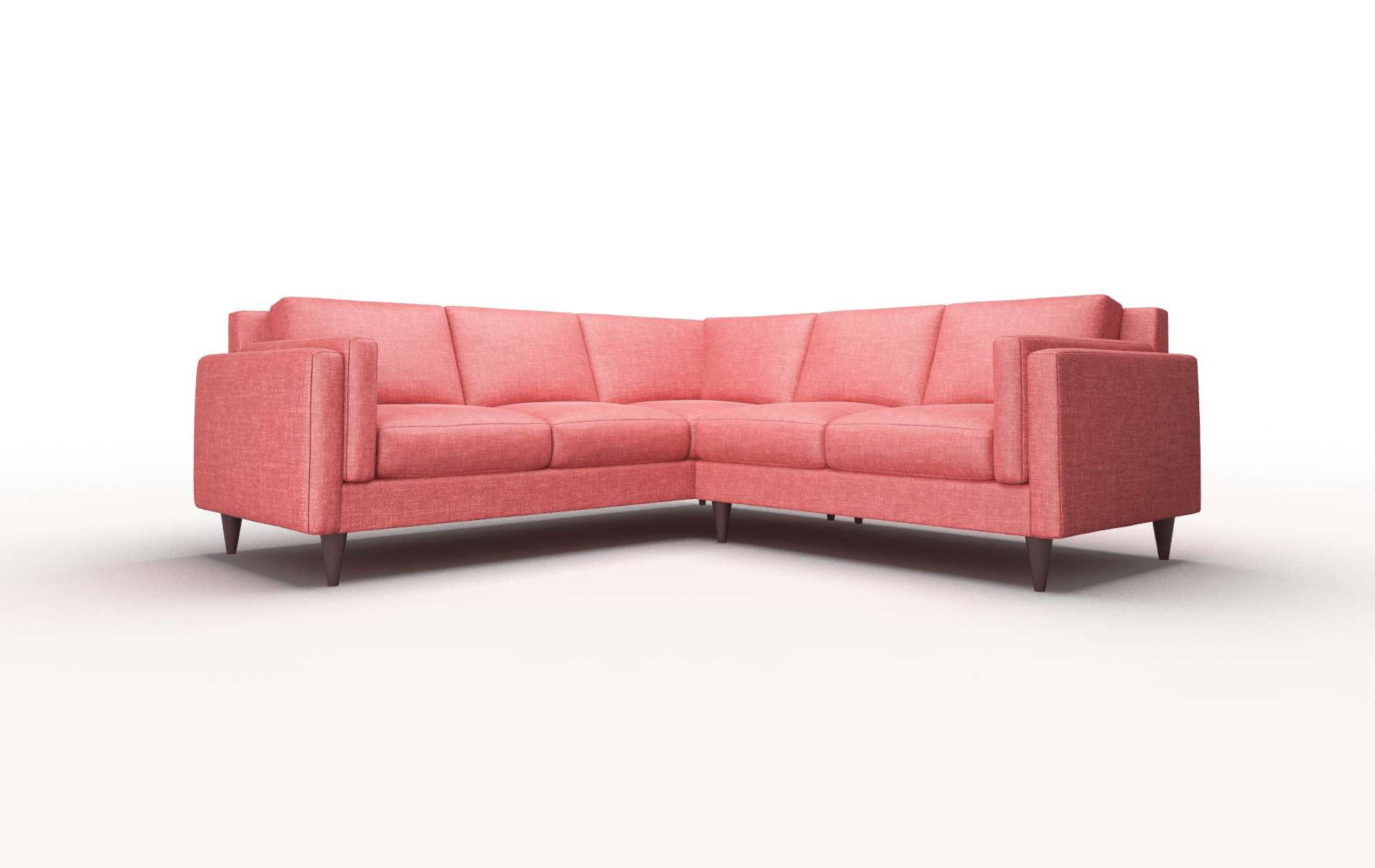 Helsinki Portland Berry Sectional espresso legs 1