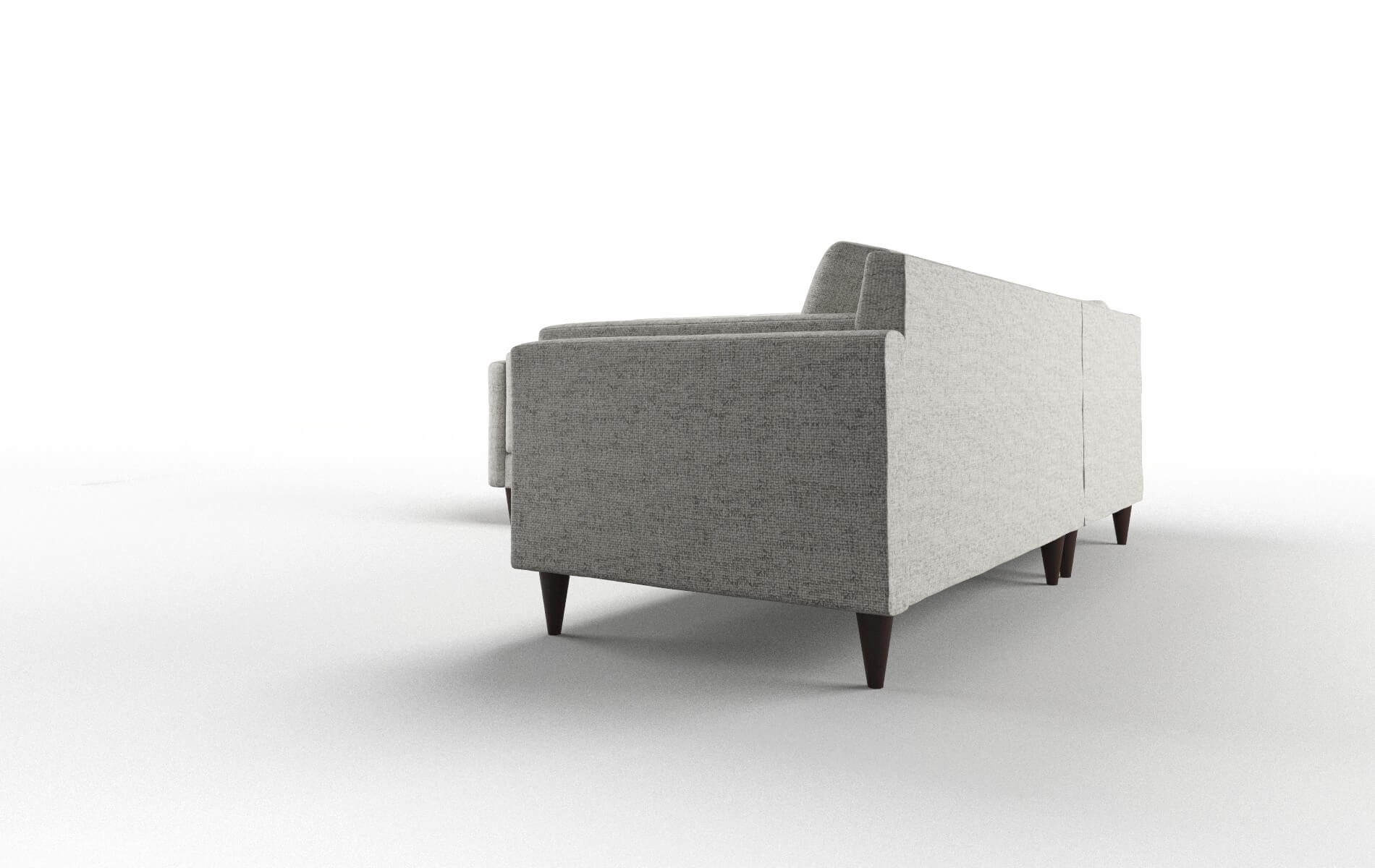 Helsinki Prime Gravel Sectional espresso legs 4