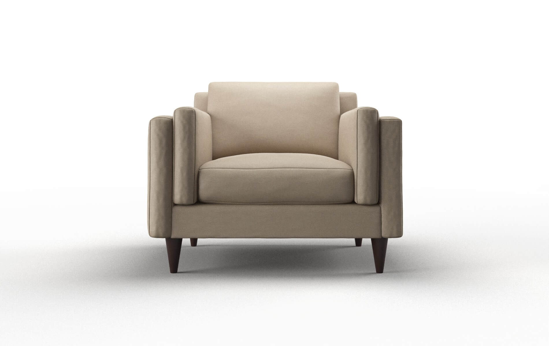 Helsinki Rocket cappuccino Chair Espresso Legs  1