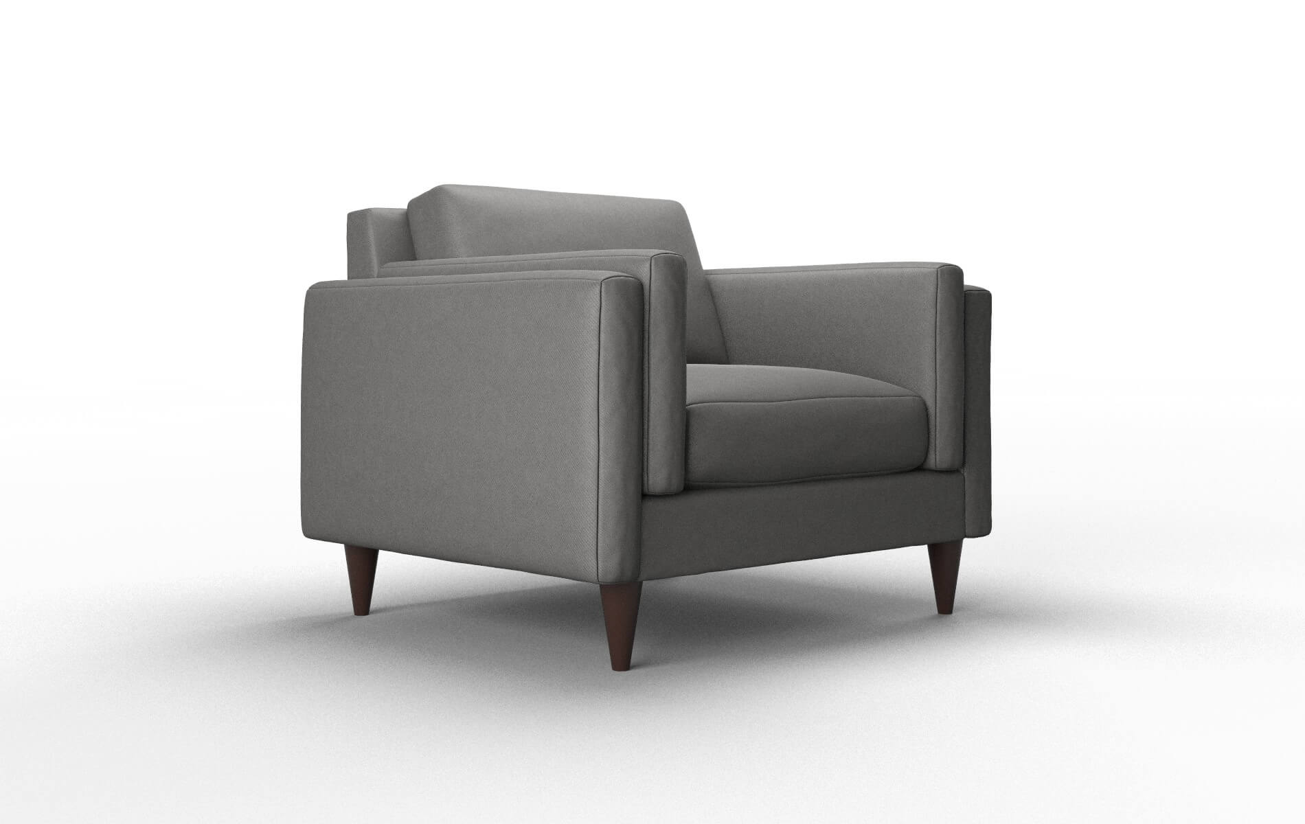 Helsinki Rocket Charcoal Chair espresso legs 2