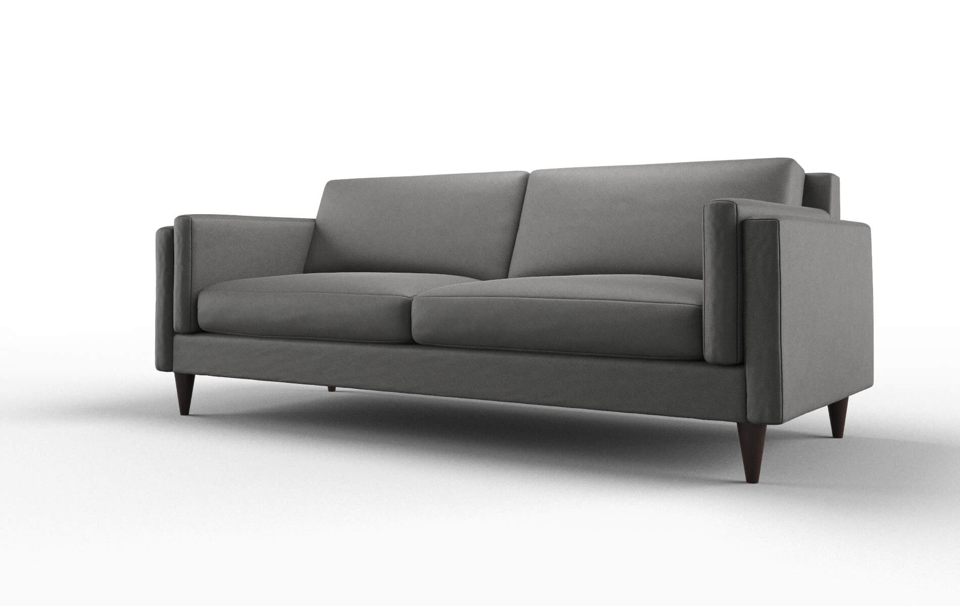 Helsinki Rocket Charcoal Sofa espresso legs 4
