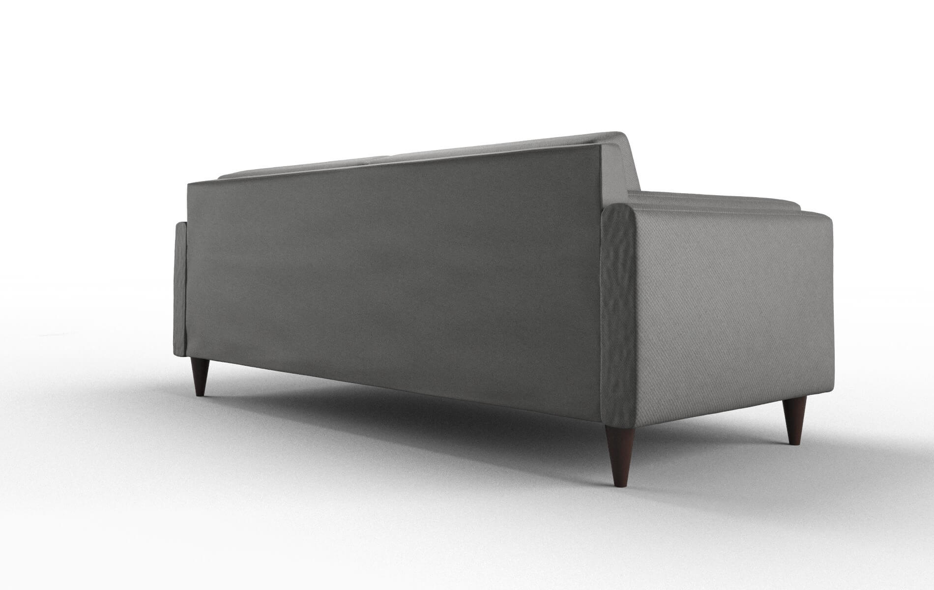 Helsinki Rocket Charcoal Sofa espresso legs 5