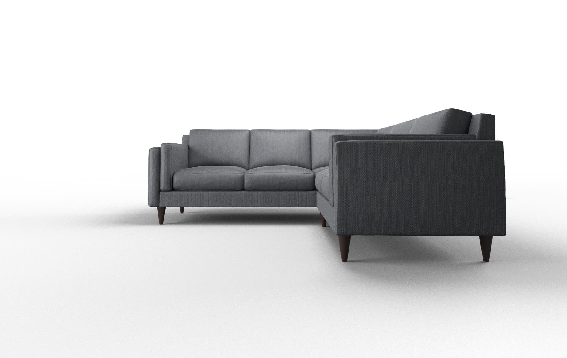Helsinki Rocket Eclipse Sectional espresso legs 5