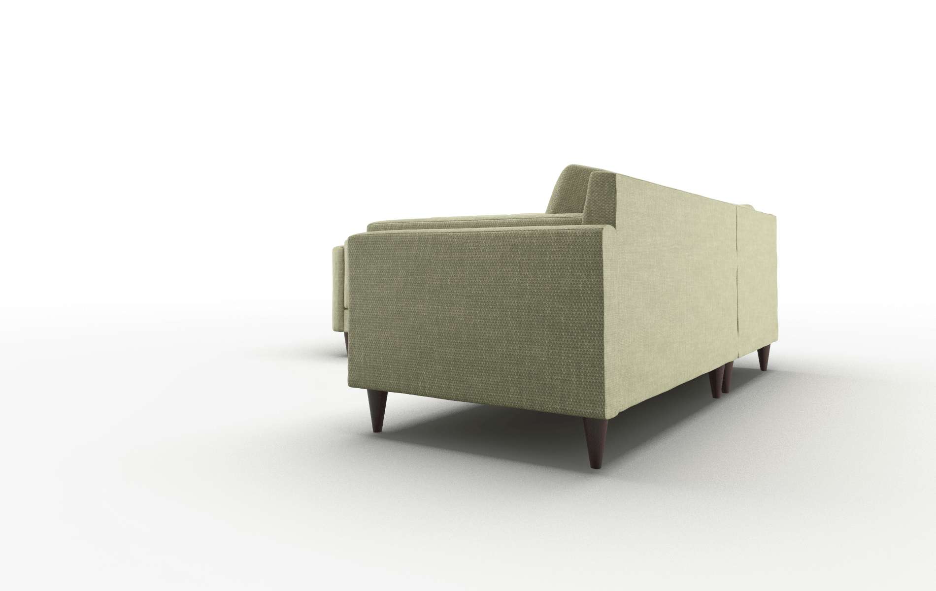 Helsinki Rocket Evergreen Sectional espresso legs 4