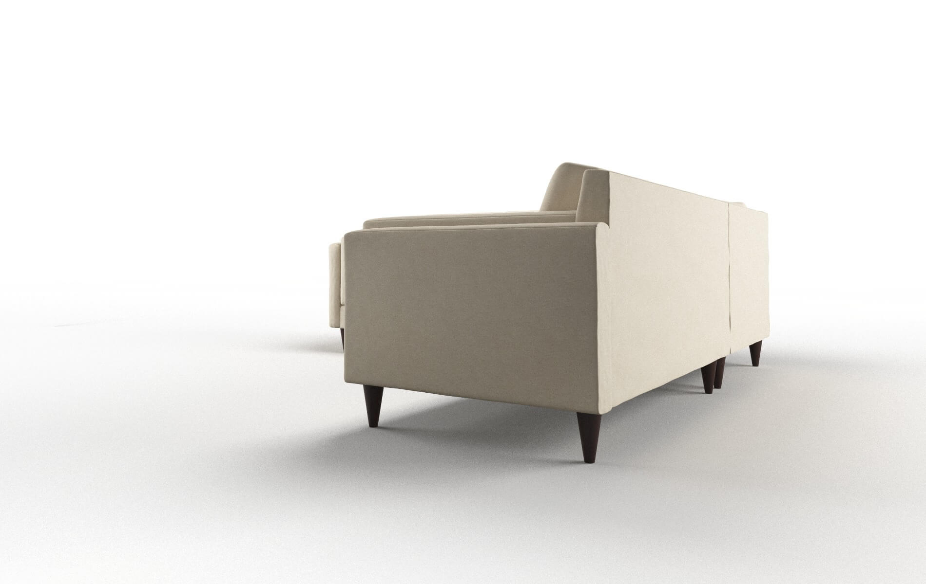 Helsinki Rocket Sand Sectional espresso legs 4