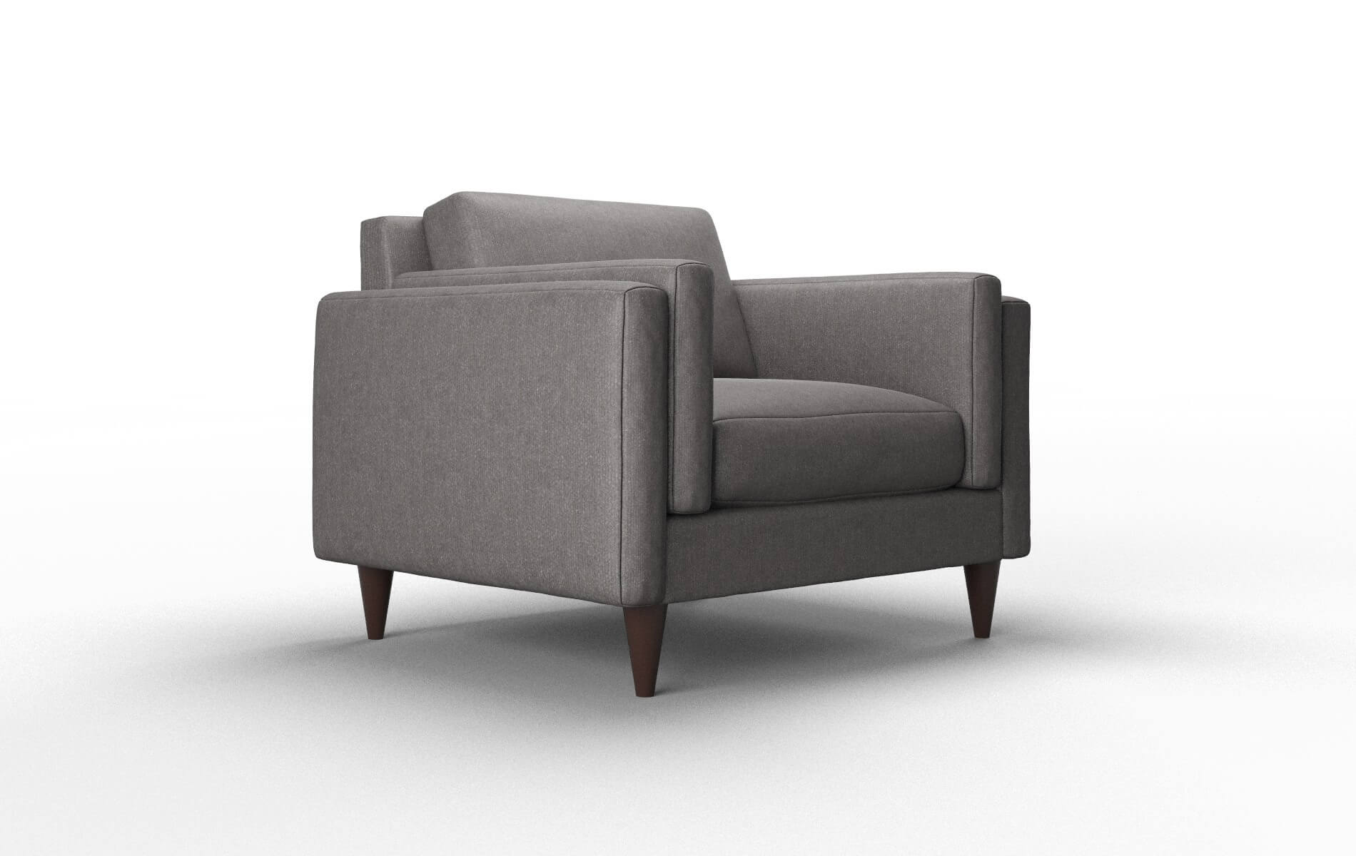 Helsinki Sasha Grey Chair espresso legs 2