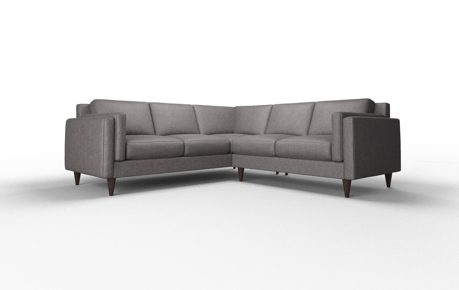 Helsinki Sasha Grey Sectional espresso legs 1