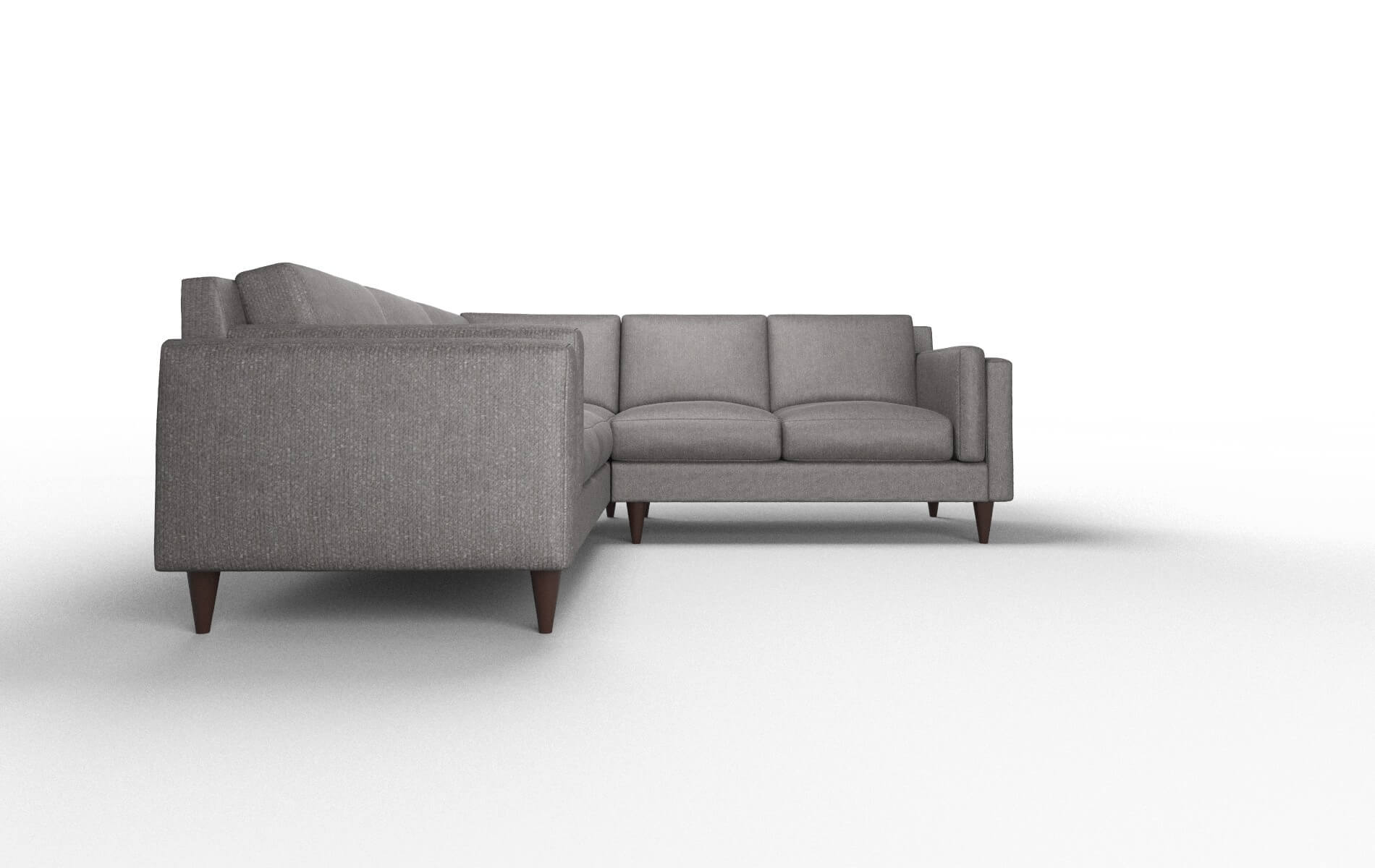 Helsinki Sasha Grey Sectional espresso legs 2
