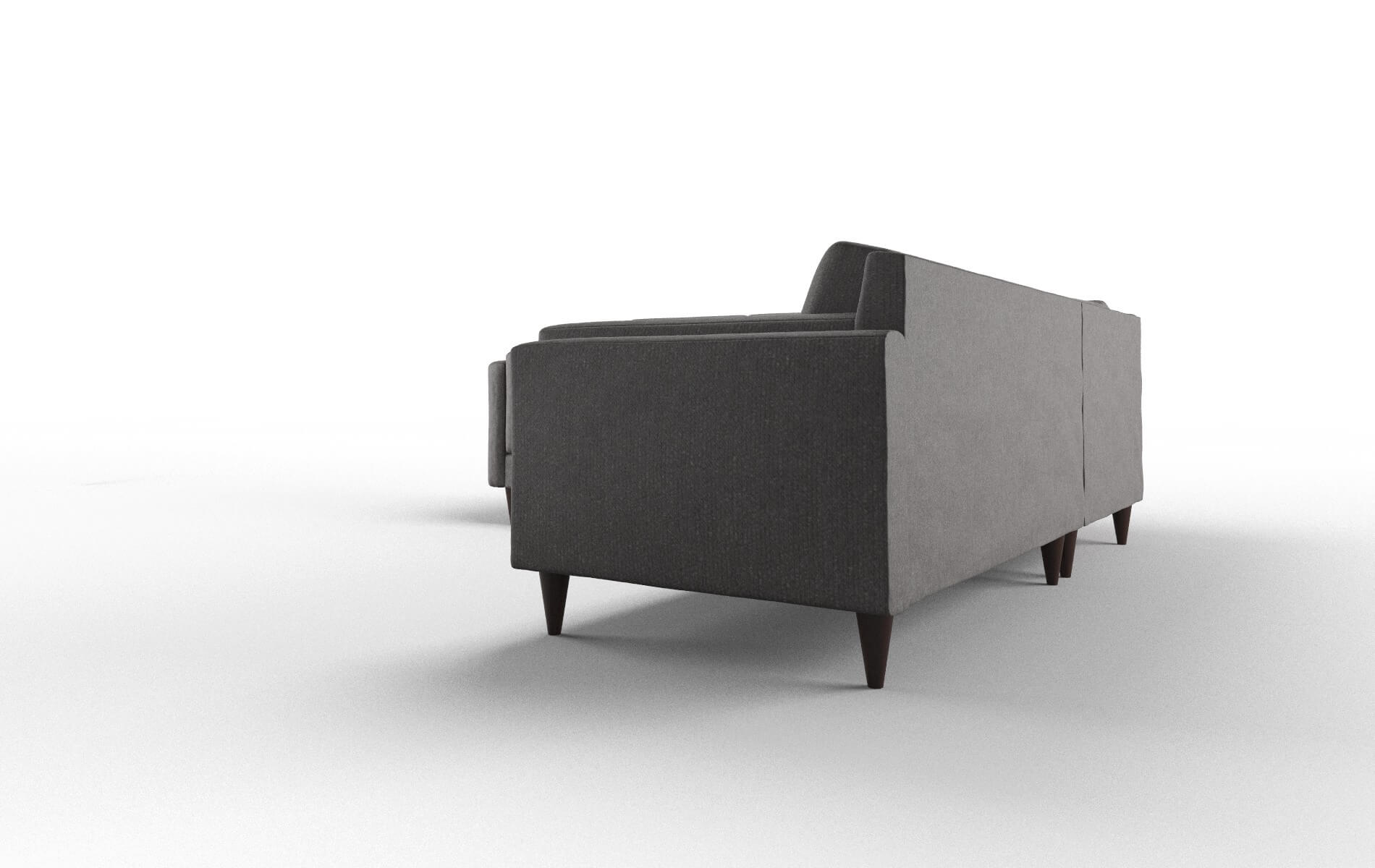 Helsinki Sasha Grey Sectional espresso legs 4