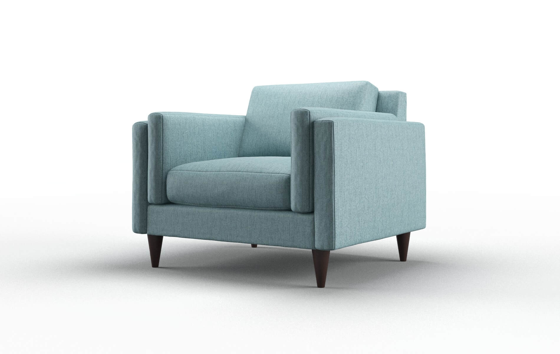 Helsinki Sasha Teal Chair espresso legs 4