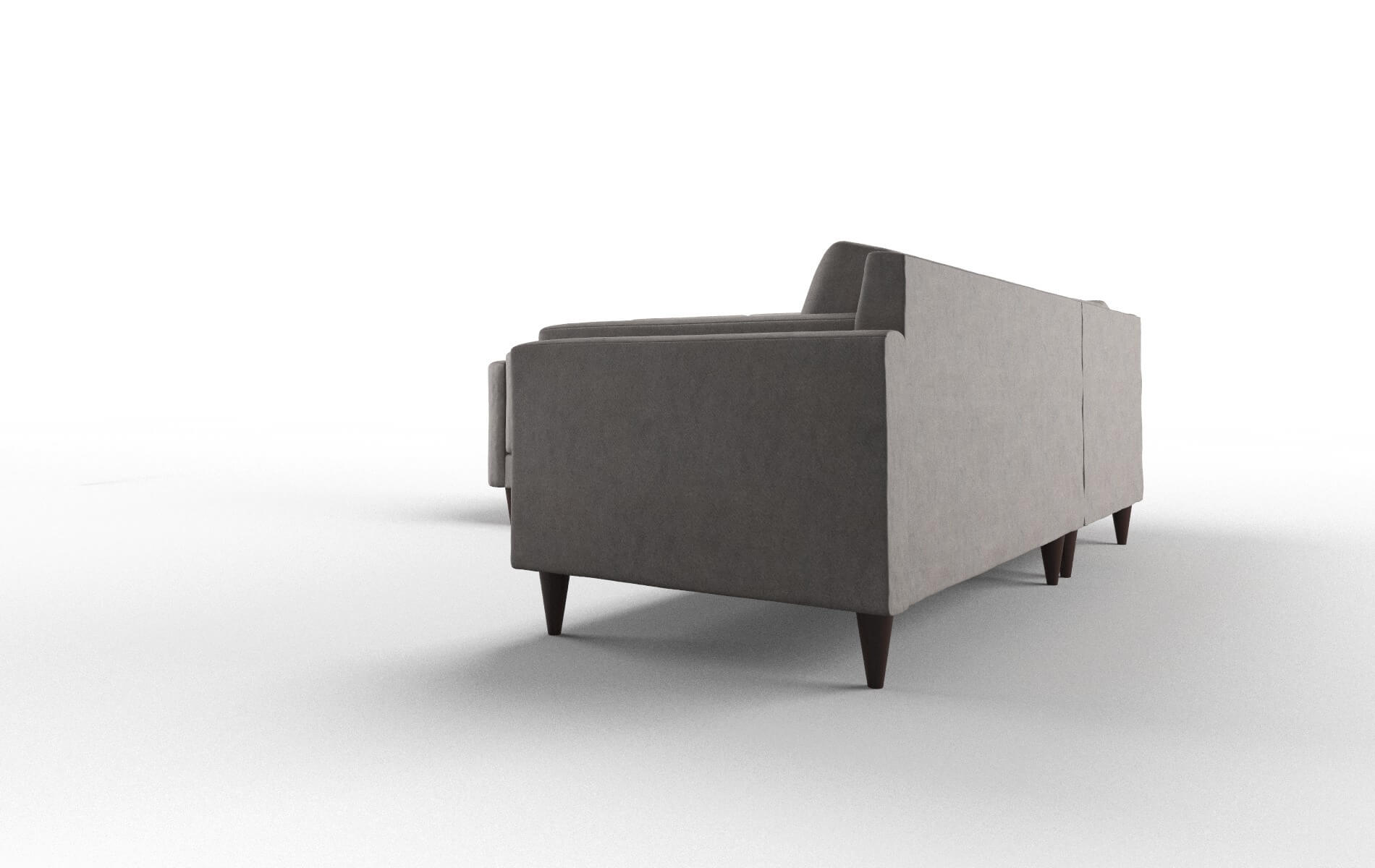 Helsinki Suave Slate Sectional espresso legs 4